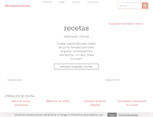 Tablet Screenshot of ideasparacocinar.com